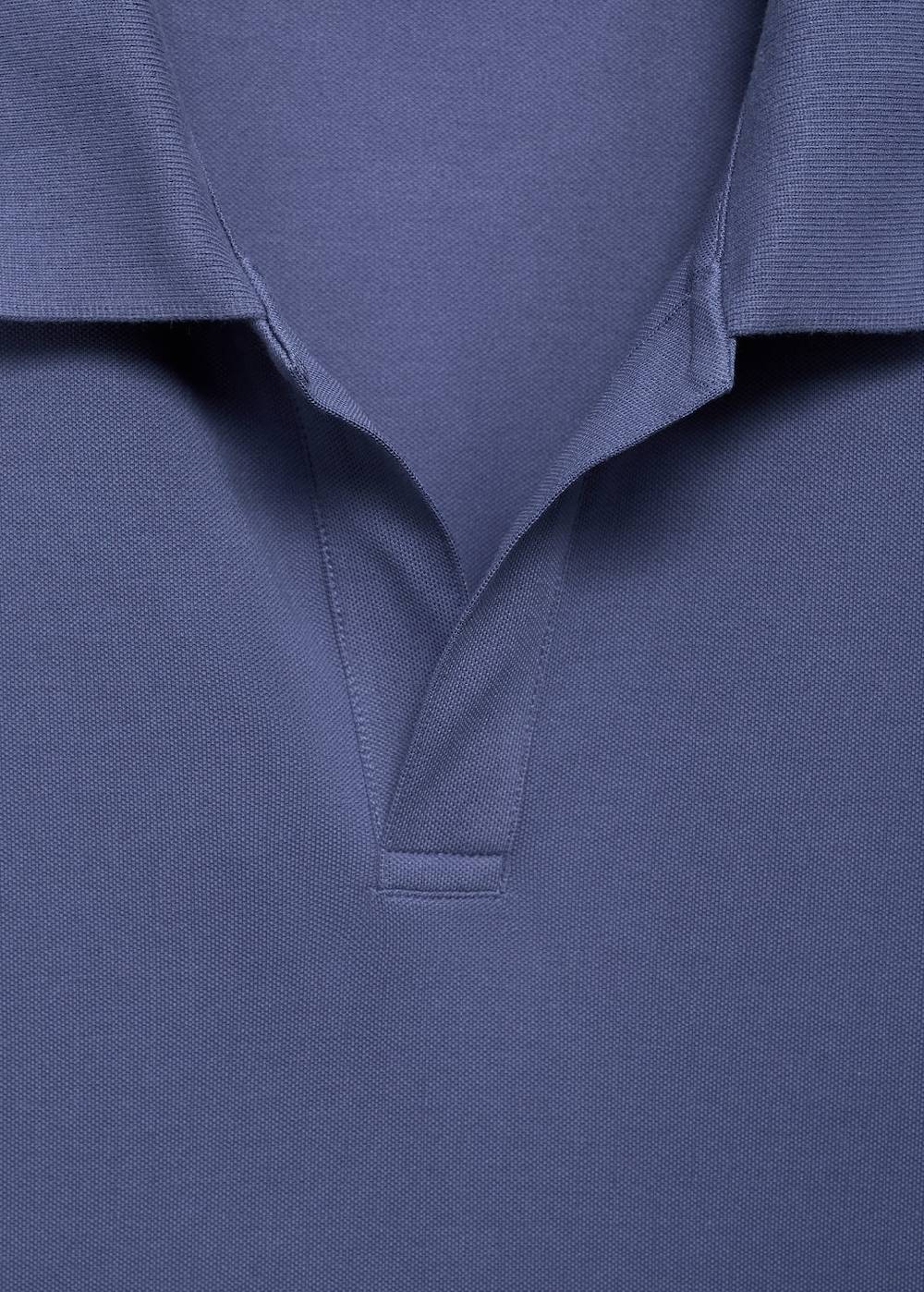 Mango Slim Fit-Poloshirt aus Baumwoll-Piqué Top Angebot