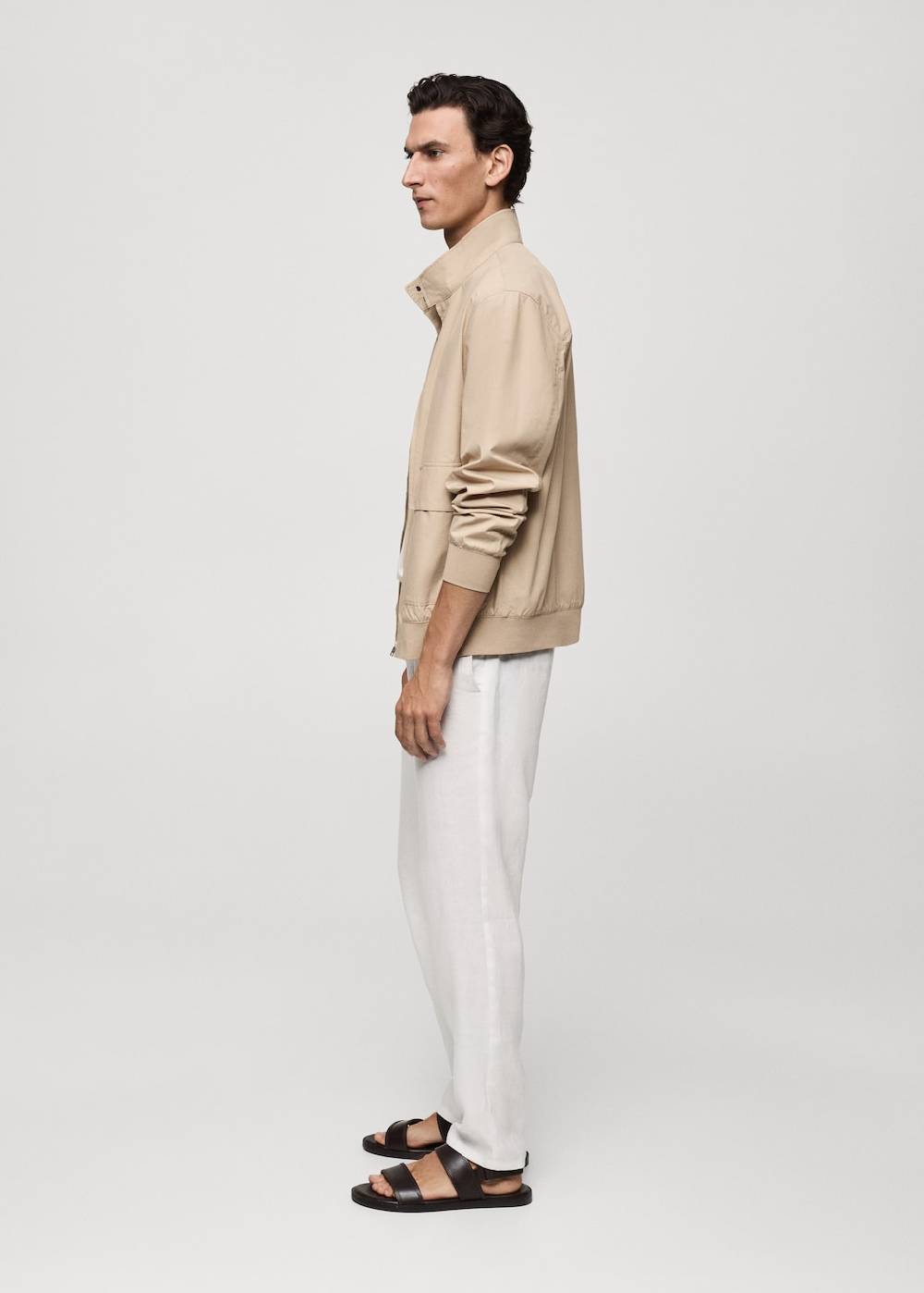 Mango Jacke aus 100 % Baumwolle mit Taschen Neueste Mode