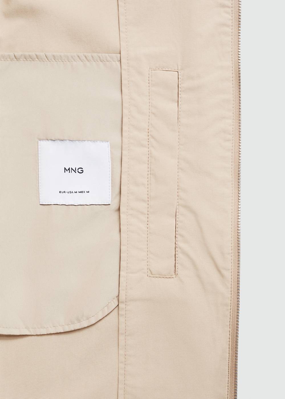 Mango Jacke aus 100 % Baumwolle mit Taschen Neueste Mode