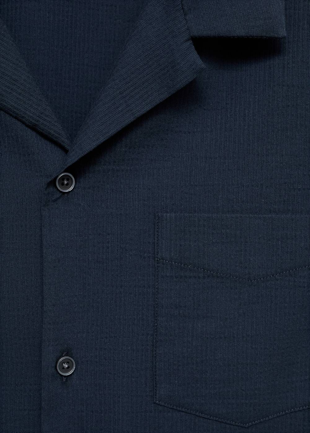 Mango Regular-Fit-Hemd aus 100 % Seersucker-Baumwolle Online Outlet