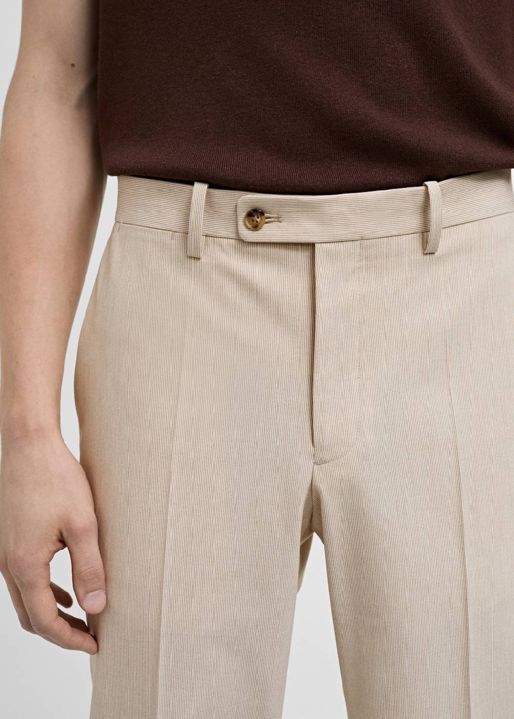 Mango Slim Fit-Anzughose aus Stretchstoff Exklusive Angebote