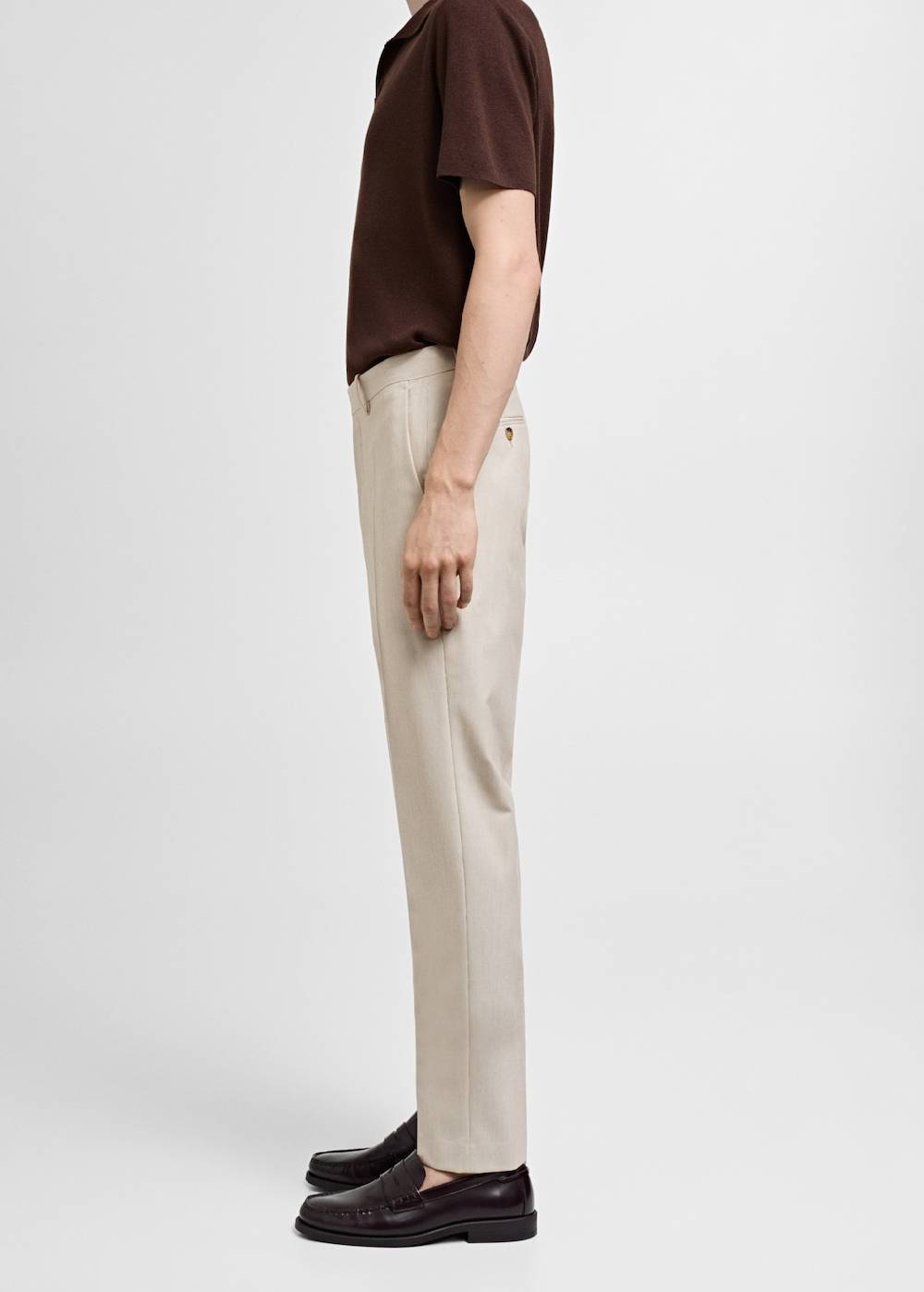 Mango Slim Fit-Anzughose aus Stretchstoff Exklusive Angebote