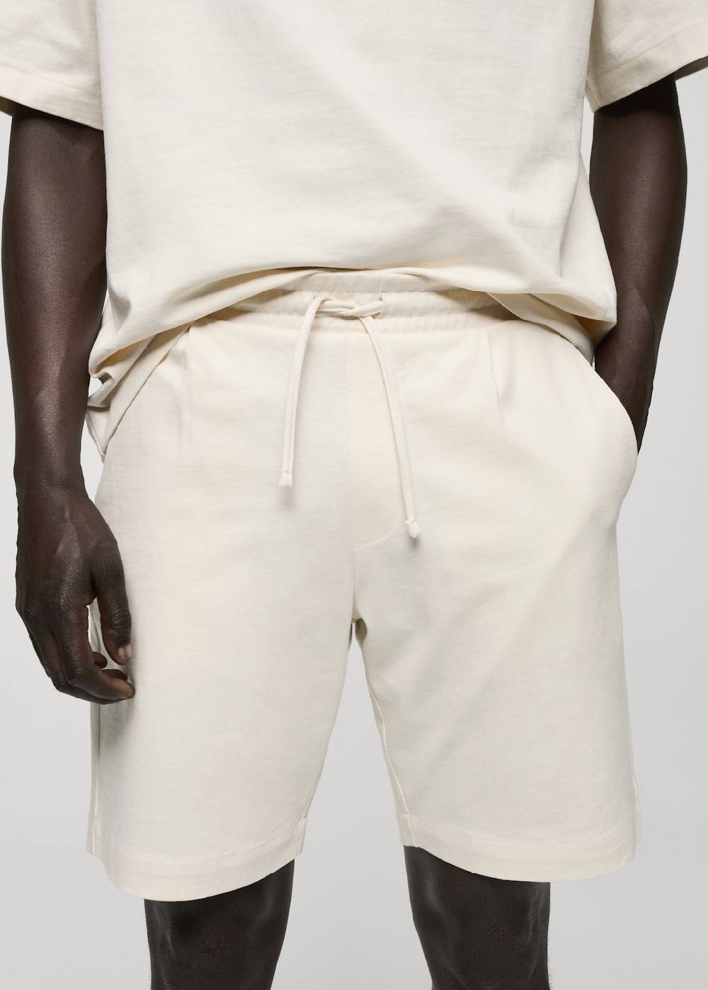 Mango Bermudashorts aus 100 % Baumwolle mit Kordel Große Rabatte