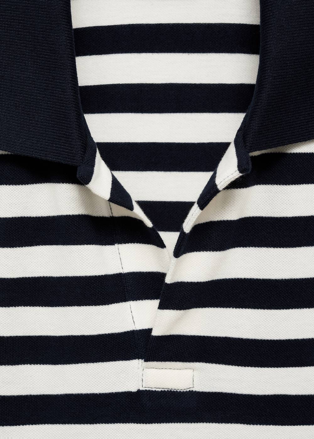 Mango Gestreiftes Regular-Fit-Poloshirt aus Baumwoll-Piqué Bestseller