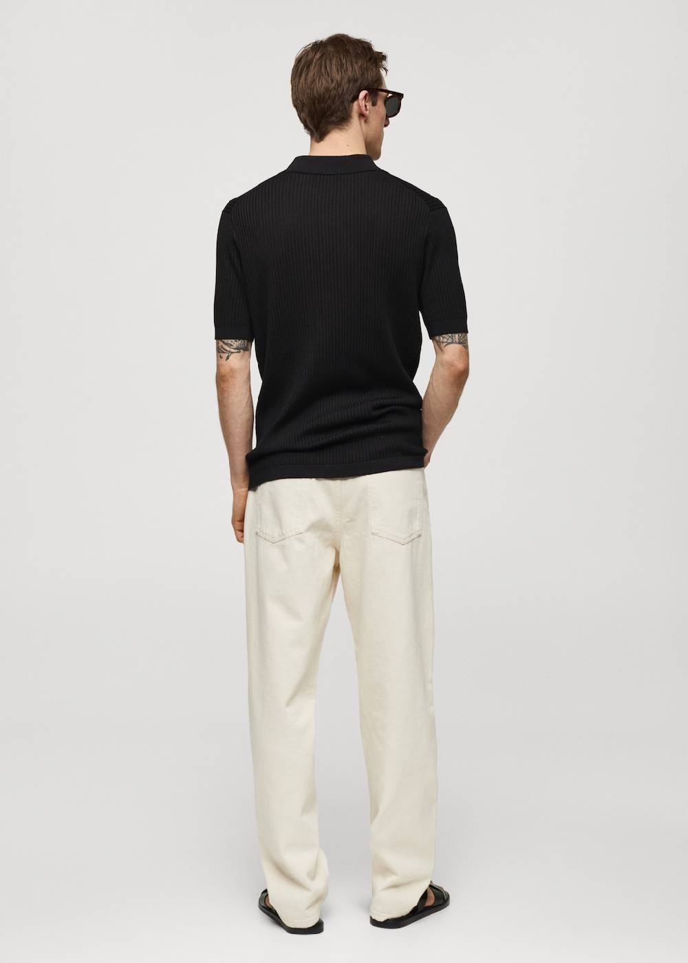 Mango Strick-Poloshirt aus Baumwolle Sonderangebote