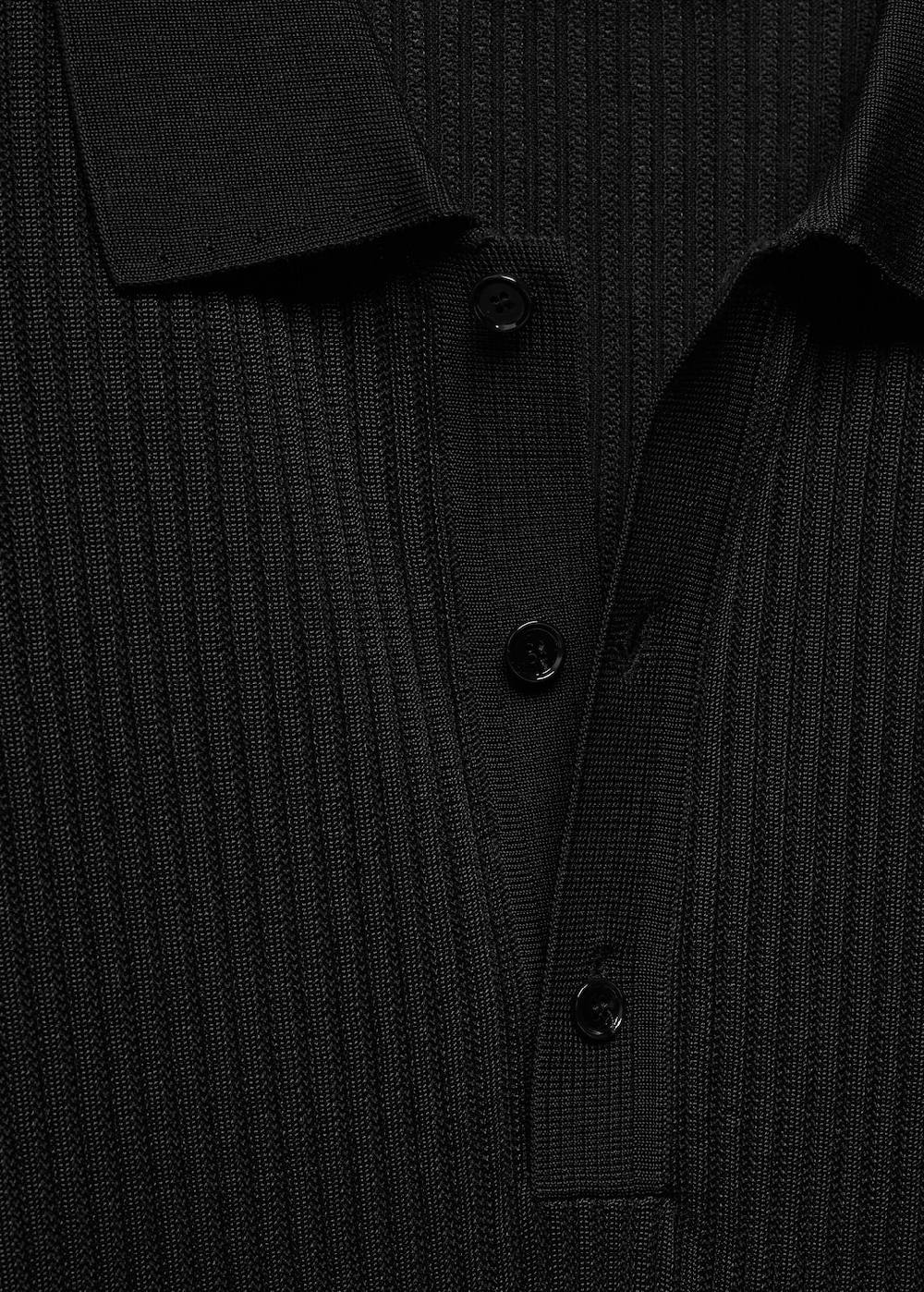 Mango Strick-Poloshirt aus Baumwolle Sonderangebote