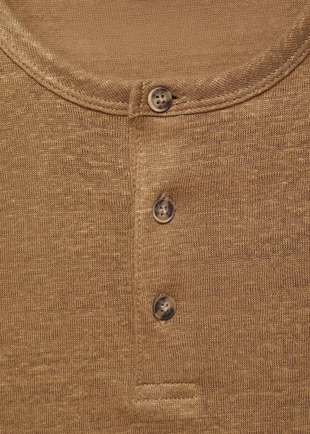 Mango Slim-Fit-T-Shirt aus Leinengemisch Wochenangebot