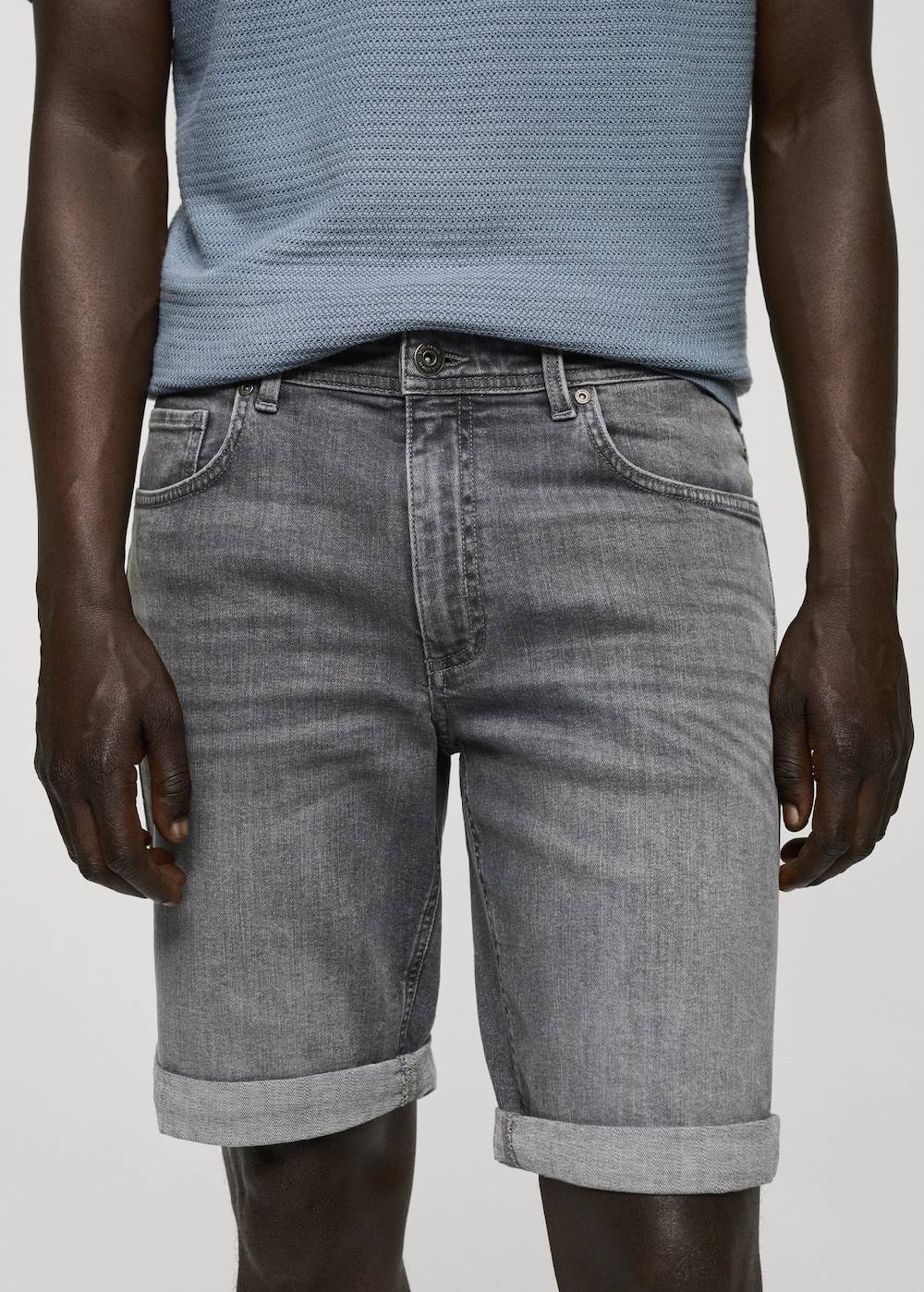 Mango Slim Fit-Jeans-Bermudashorts Letzte 3 Tage
