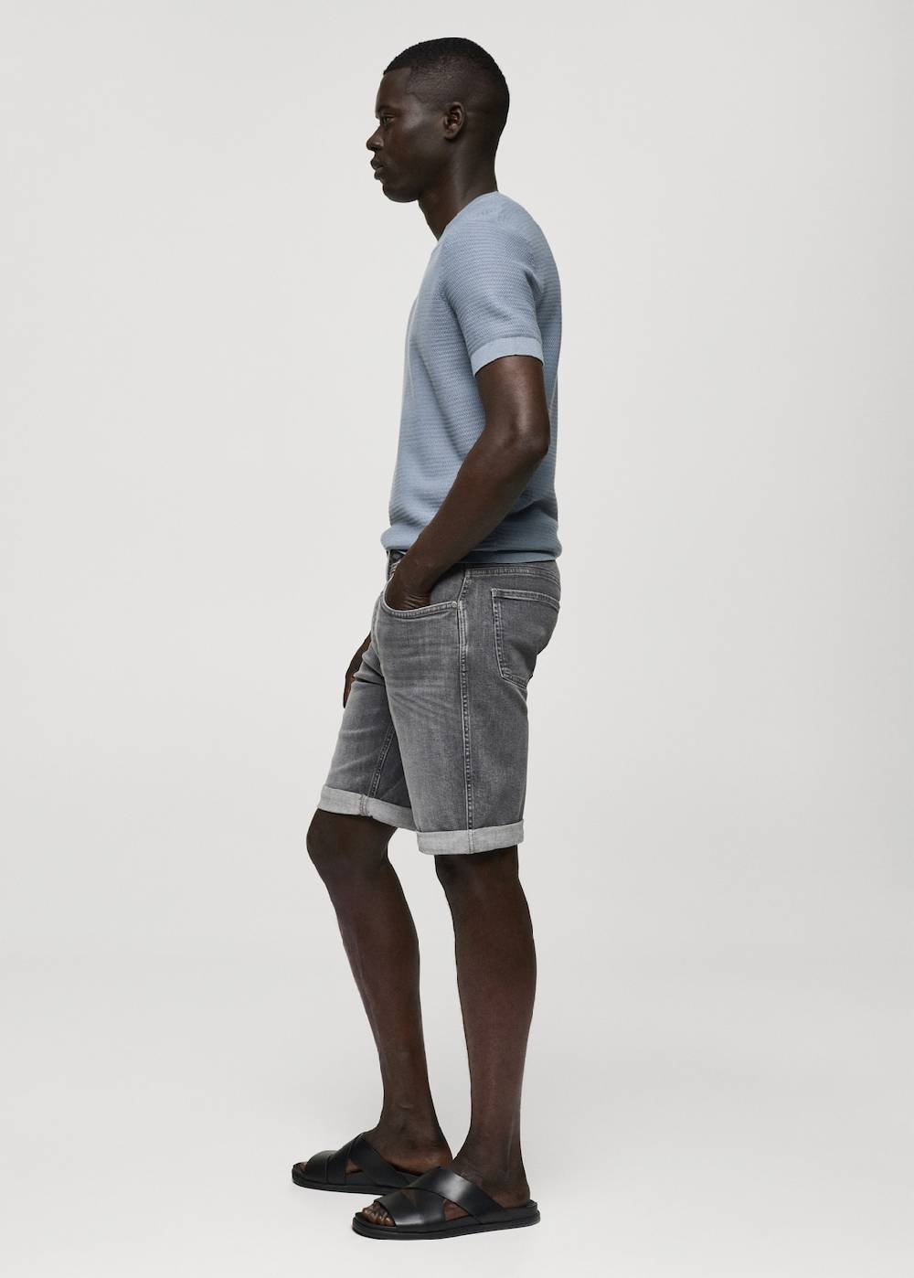 Mango Slim Fit-Jeans-Bermudashorts Letzte 3 Tage