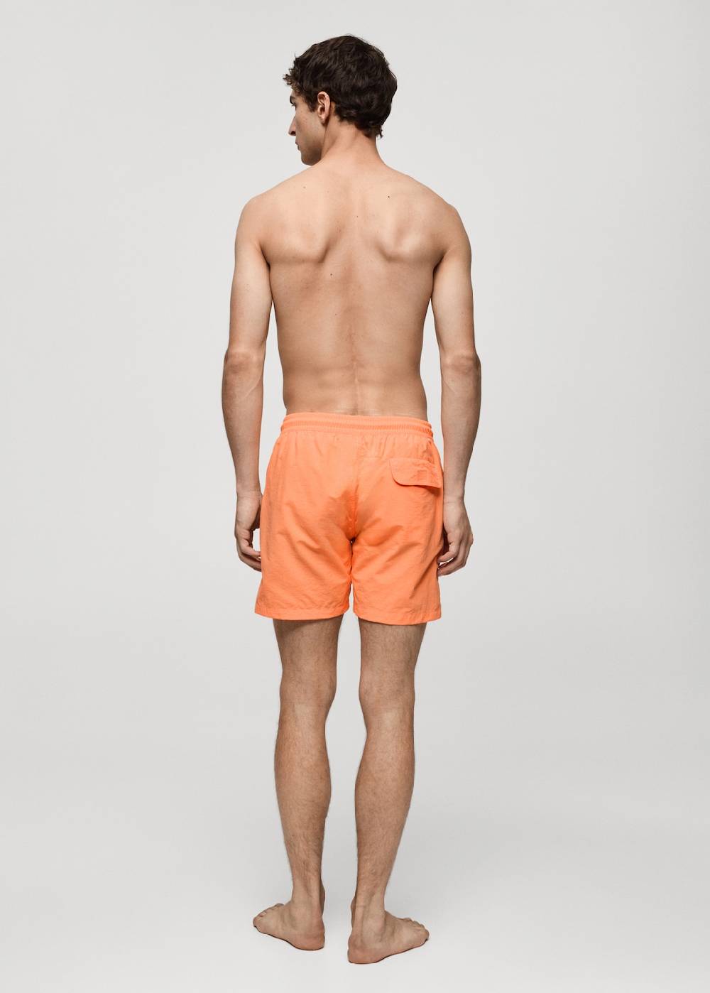 Mango Einfarbige Badeshorts mit Kordelzug Zeitbegrenzte Promotion