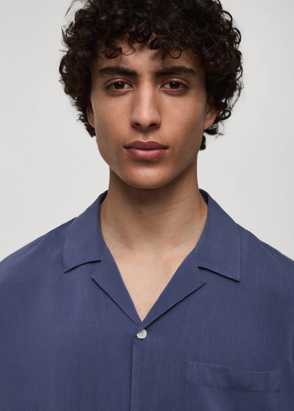 Mango Regular-Fit-Hemd aus 100 % Tencel Sonderangebot der Fabrik