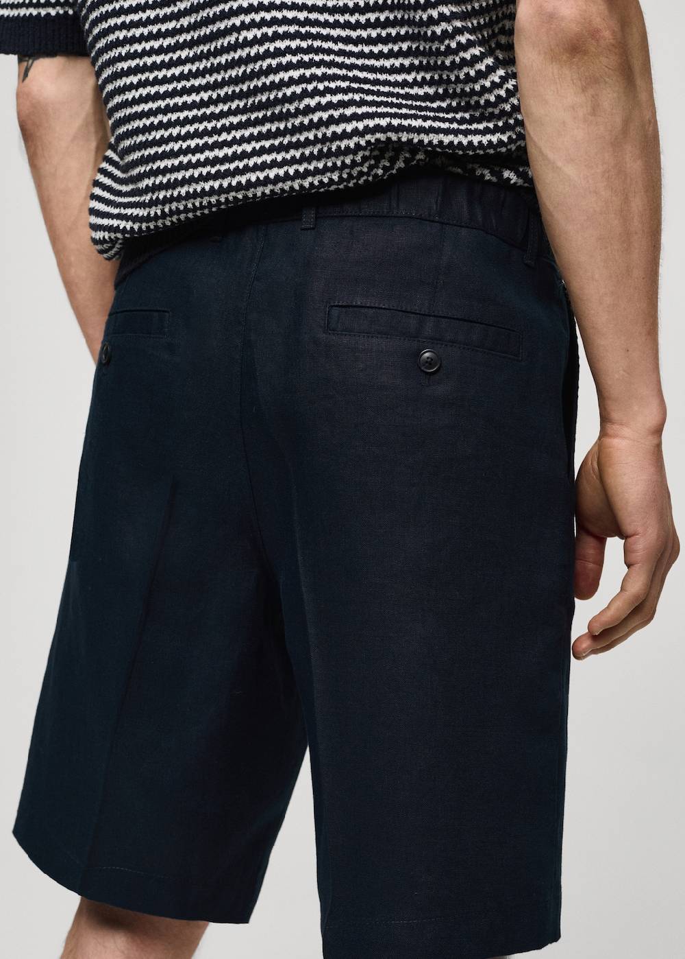 Mango Bundfalten-Bermudashorts aus 100 % Leinen Discount Store für neue Produkte