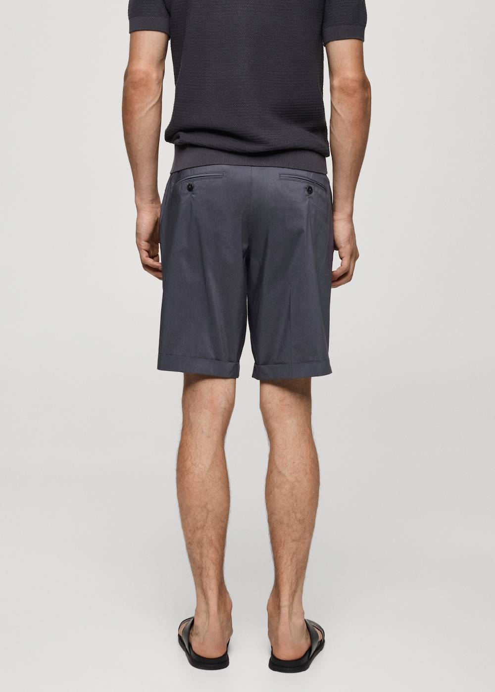 Mango Bermudashorts aus Baumwolle mit Bundfalten Nur noch ein Tag übrig
