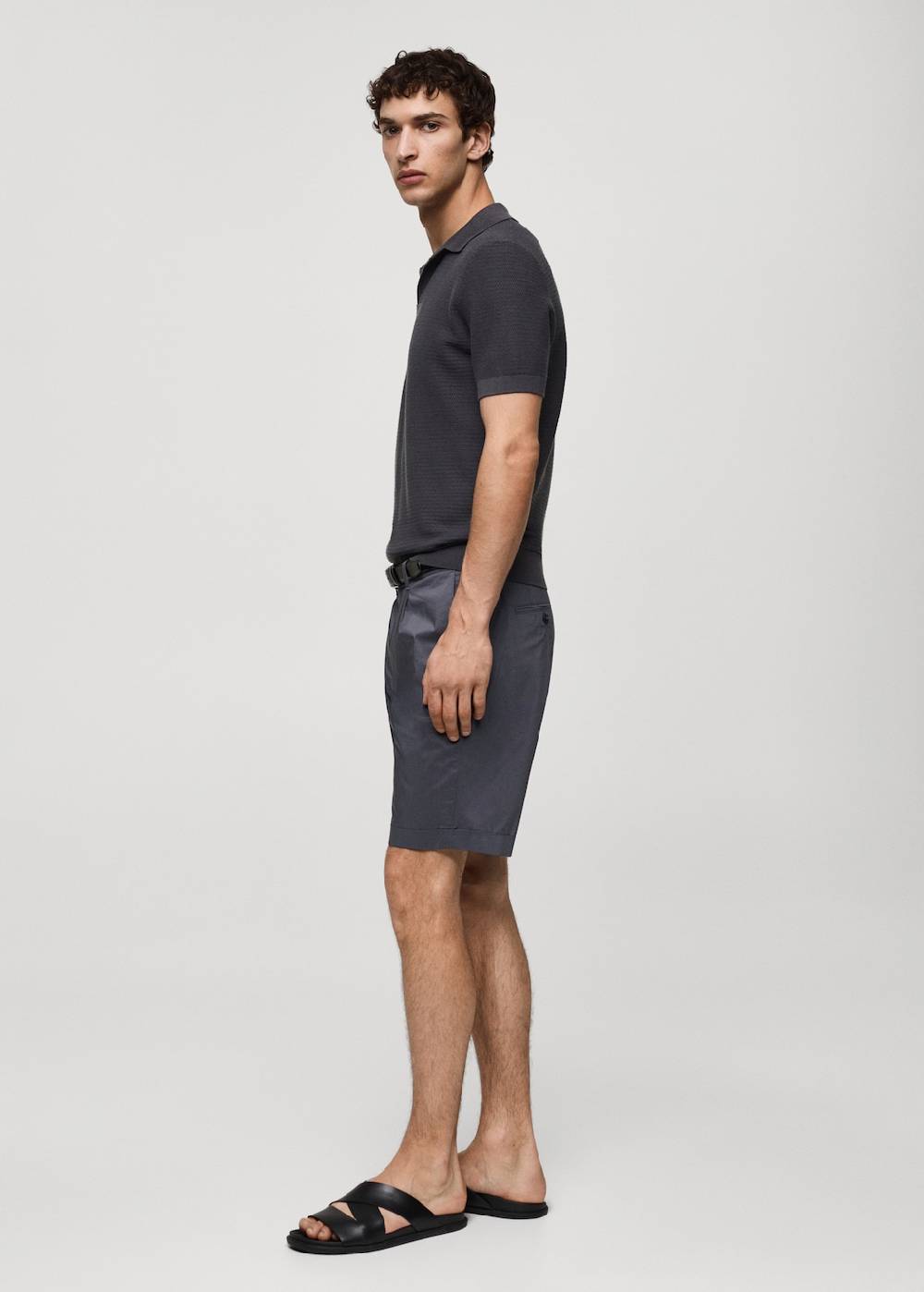 Mango Bermudashorts aus Baumwolle mit Bundfalten Nur noch ein Tag übrig