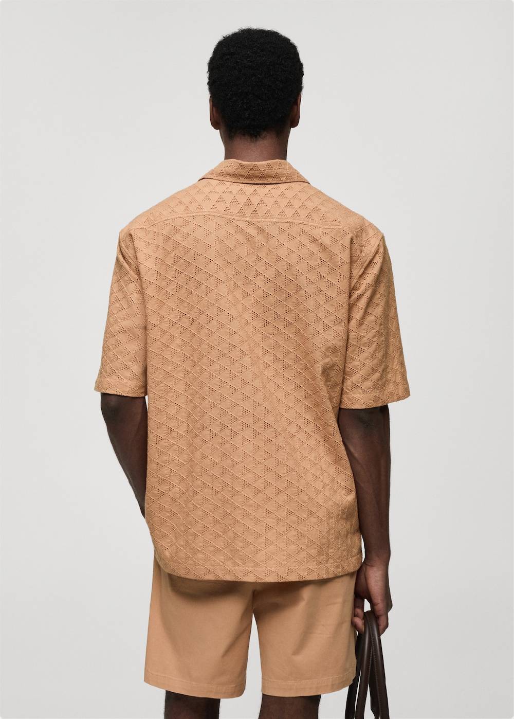 Mango Besticktes Hemd aus 100 % Baumwolle 50% Rabatt mit kostenlosem Versand