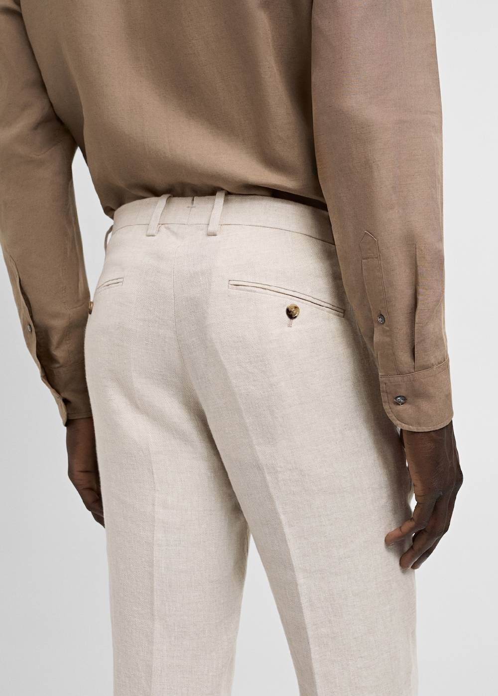 Mango Slim-Fit-Anzughose aus 100 % Leinen Clearance-Verkauf