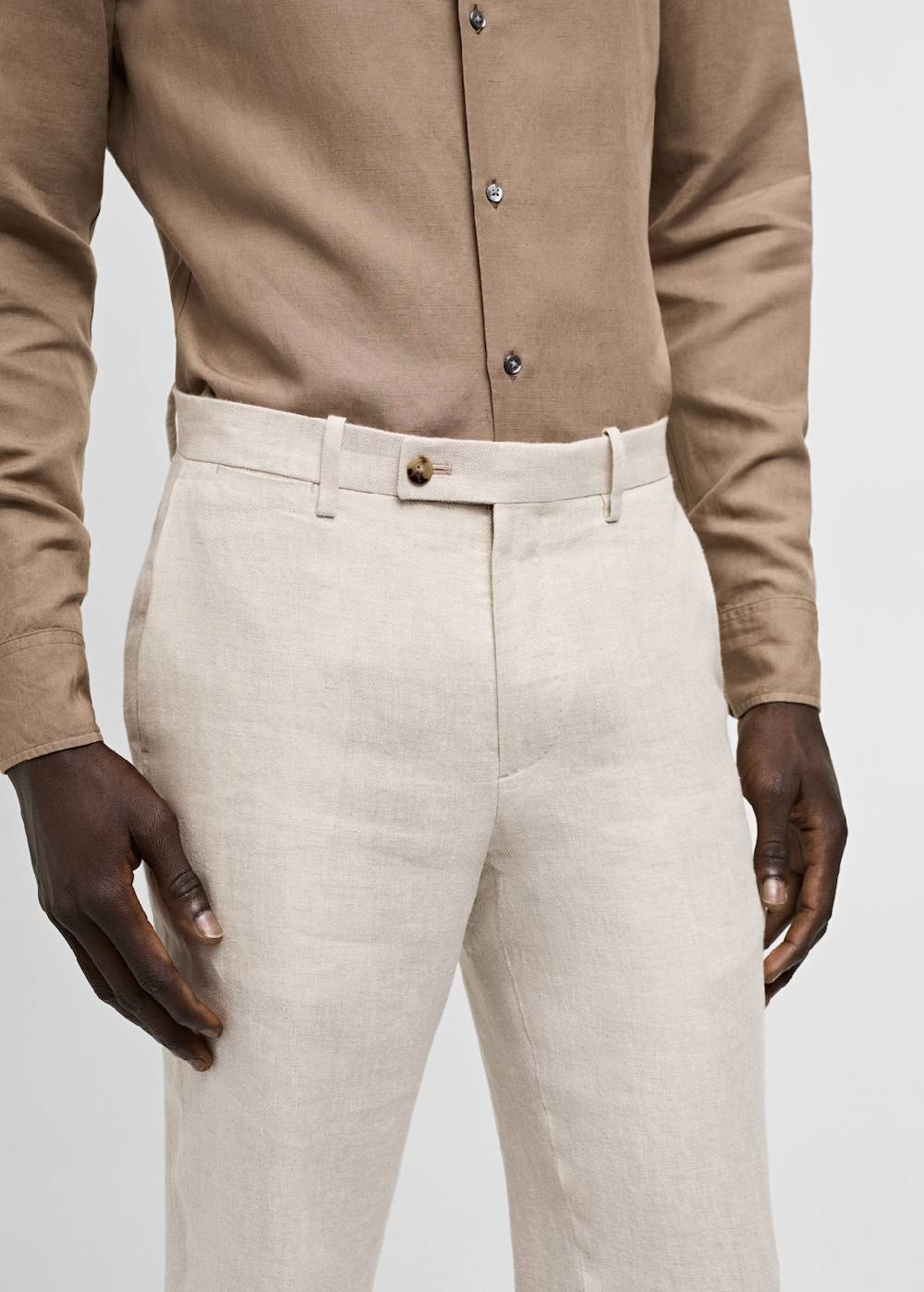 Mango Slim-Fit-Anzughose aus 100 % Leinen Clearance-Verkauf