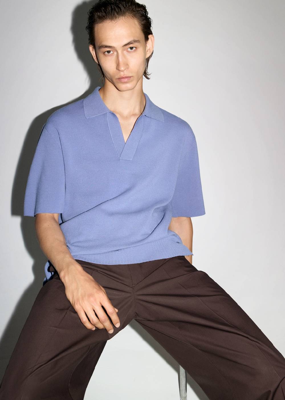 Mango Relaxed-Fit-Strickpoloshirt Fabrikladen