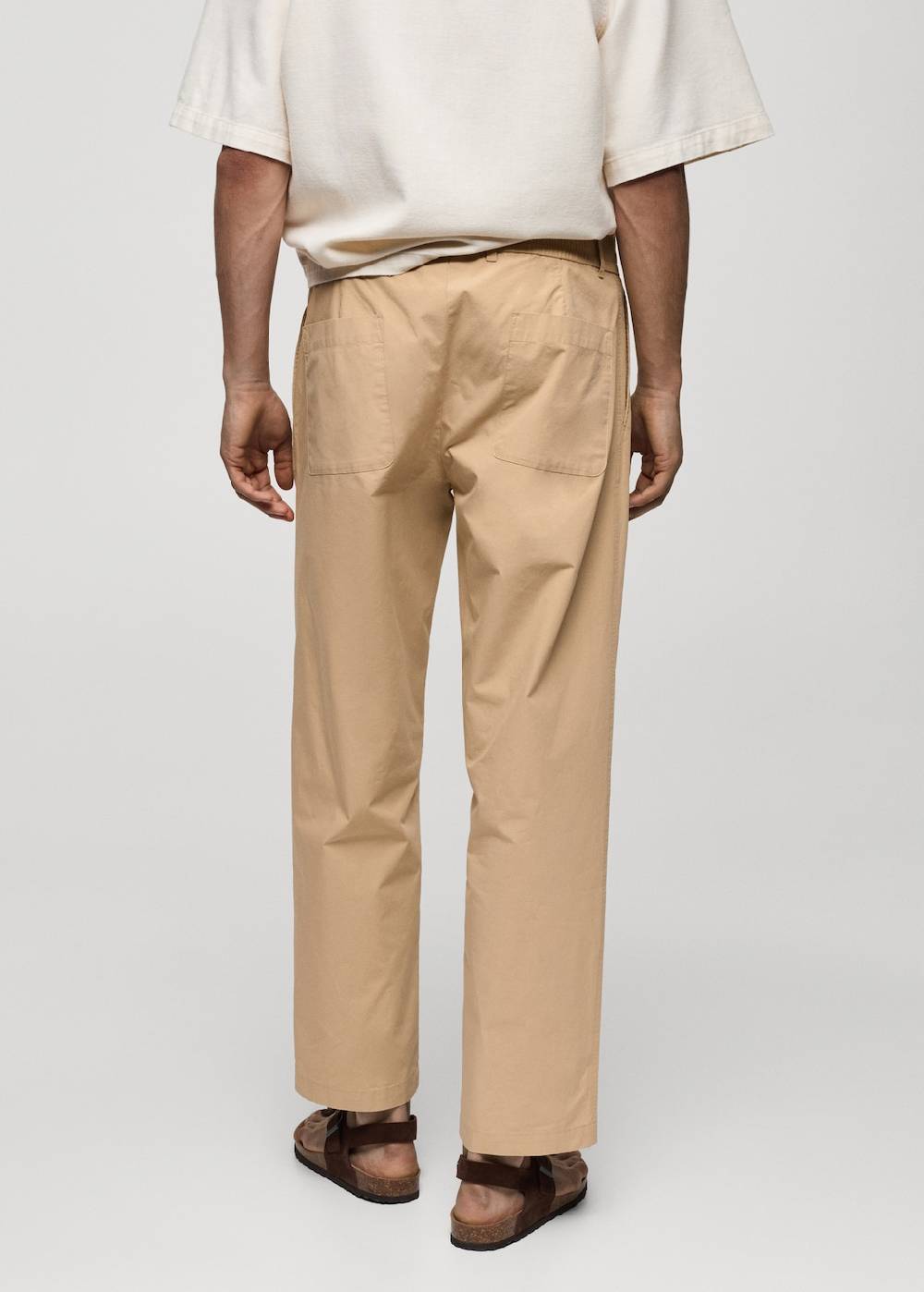Mango Baumwollhose mit Kordel Black Friday Preise