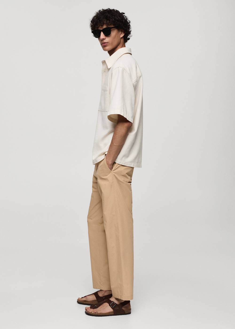 Mango Baumwollhose mit Kordel Black Friday Preise