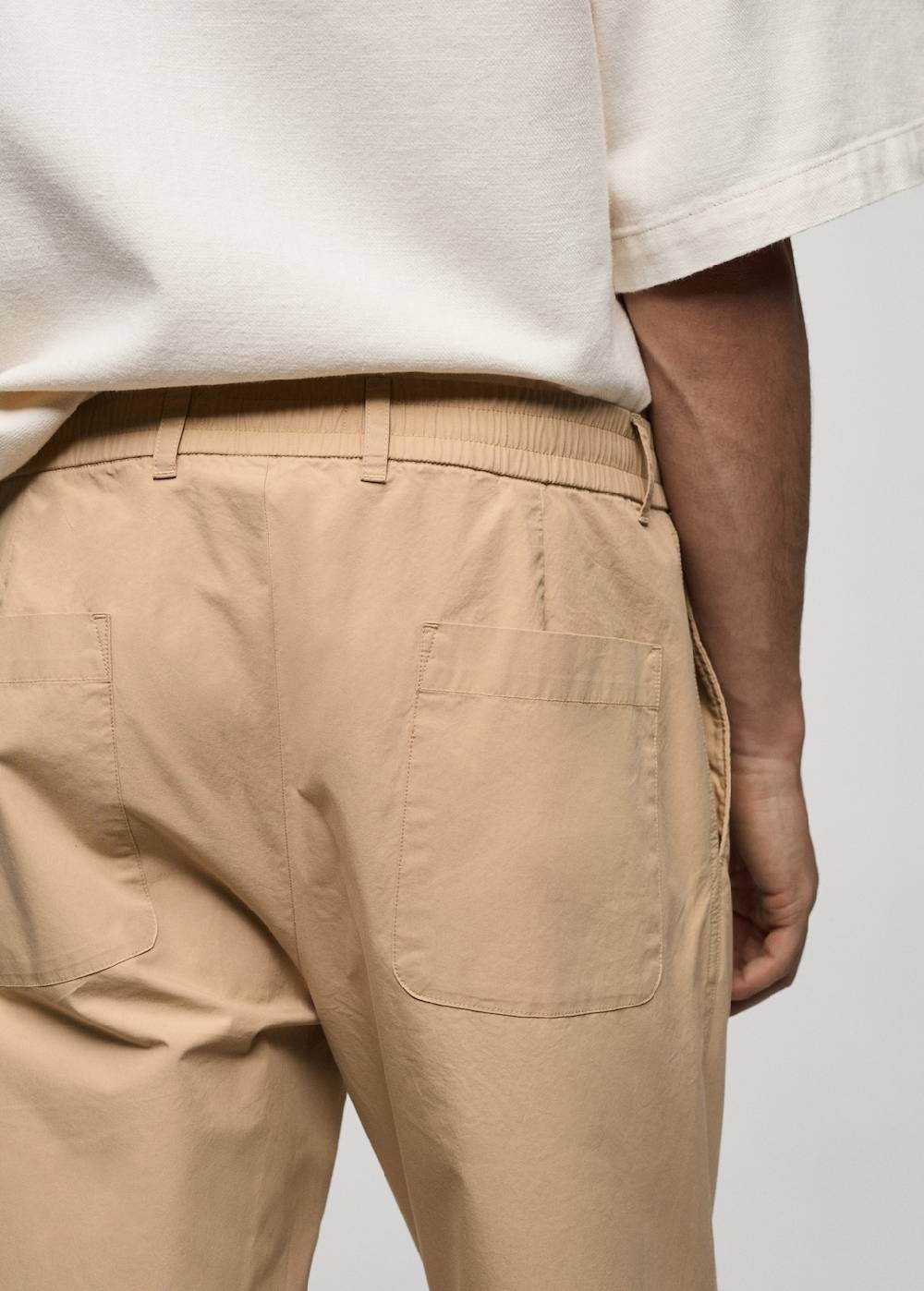 Mango Baumwollhose mit Kordel Black Friday Preise
