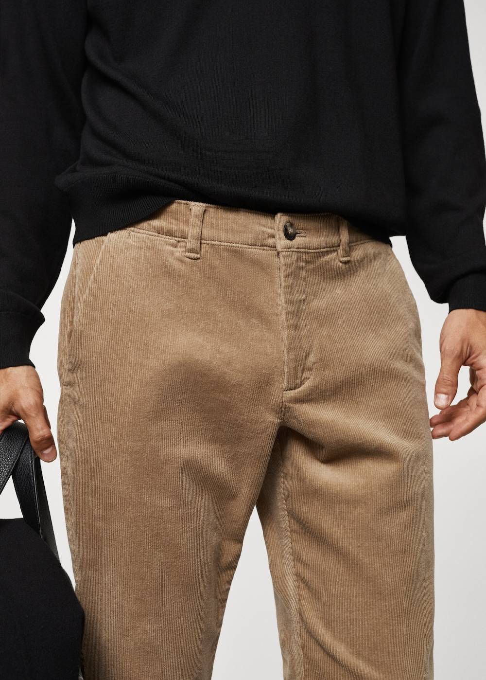Mango Slim Fit-Cordhose mit Kordel Im Verkauf