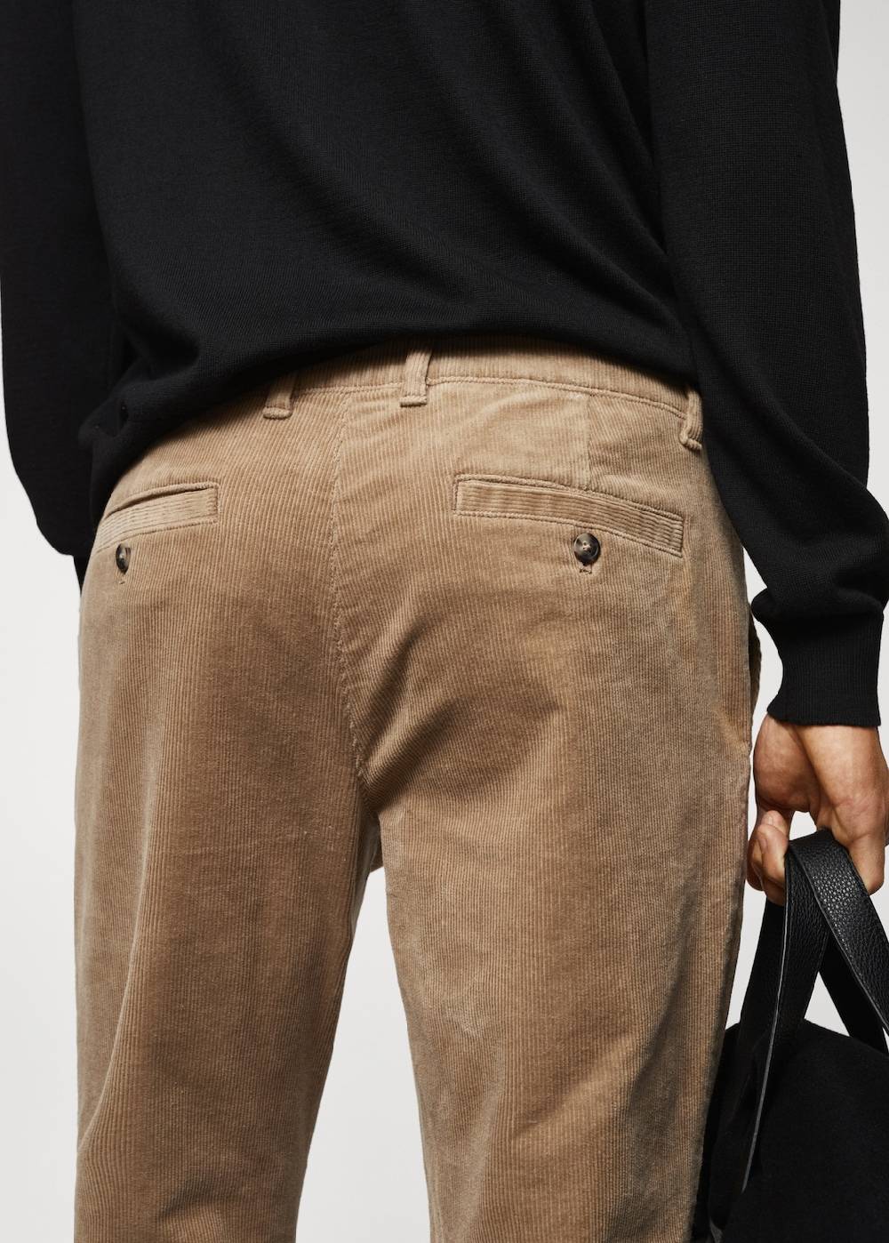Mango Slim Fit-Cordhose mit Kordel Im Verkauf