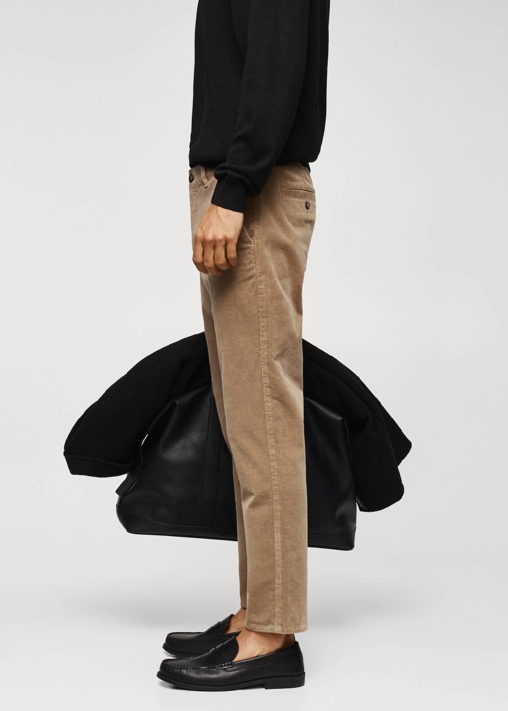 Mango Slim Fit-Cordhose mit Kordel Im Verkauf