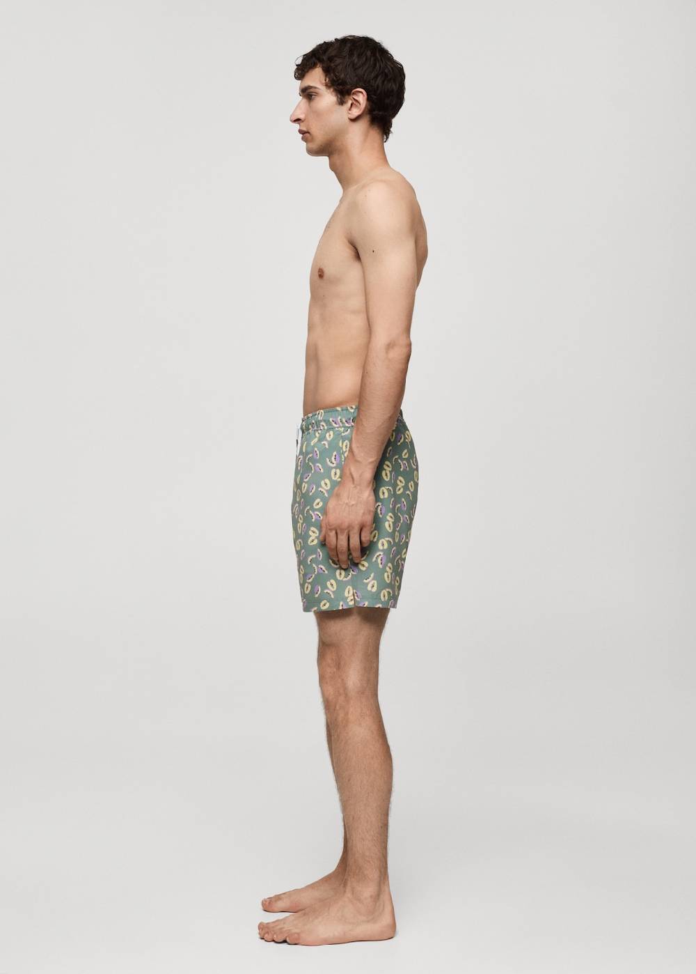 Mango Badeshorts mit Papaya-Print zollfrei