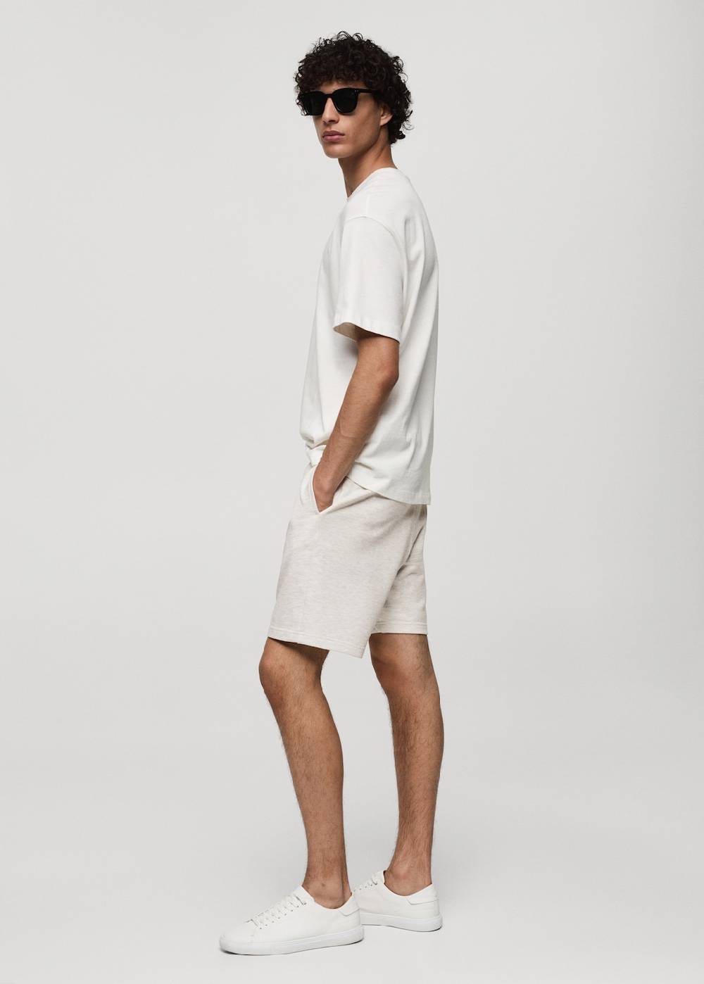 Mango Bermudashorts im Jogger-Stil aus Baumwolle Online
