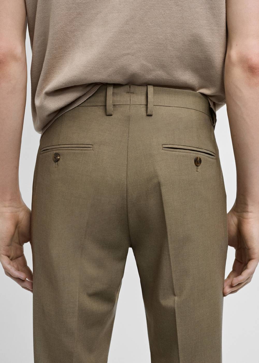 Mango Slim Fit-Anzughose aus Stretchstoff Kostenloser Versand