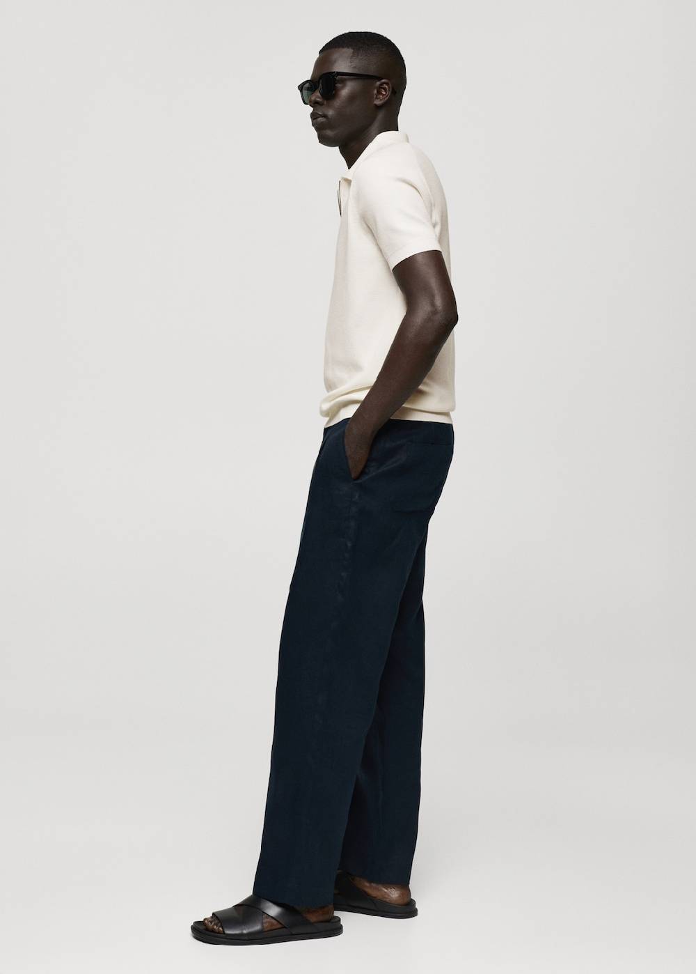 Mango Strick-Poloshirt mit Reißverschluss Fabrik Onlineshop