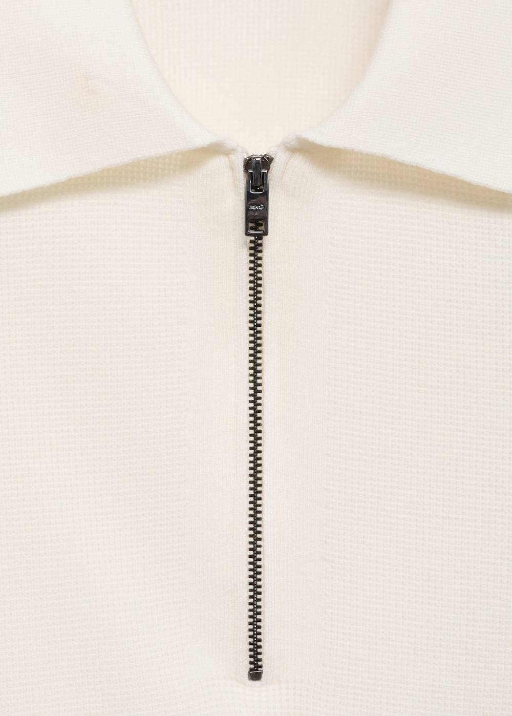 Mango Strick-Poloshirt mit Reißverschluss Fabrik Onlineshop
