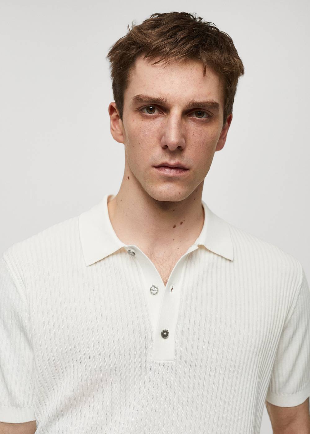 Mango Strick-Poloshirt aus Baumwolle Fabrikpreis