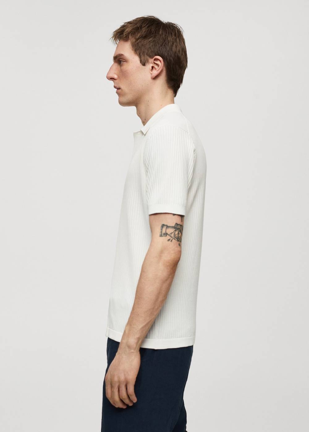 Mango Strick-Poloshirt aus Baumwolle Fabrikpreis