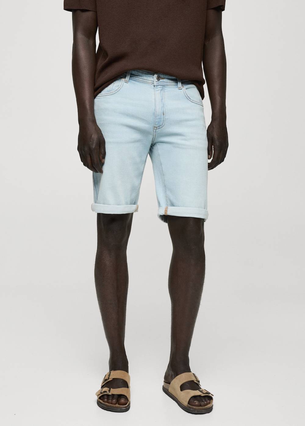 Mango Slim Fit-Jeans-Bermudashorts Preisnachlass