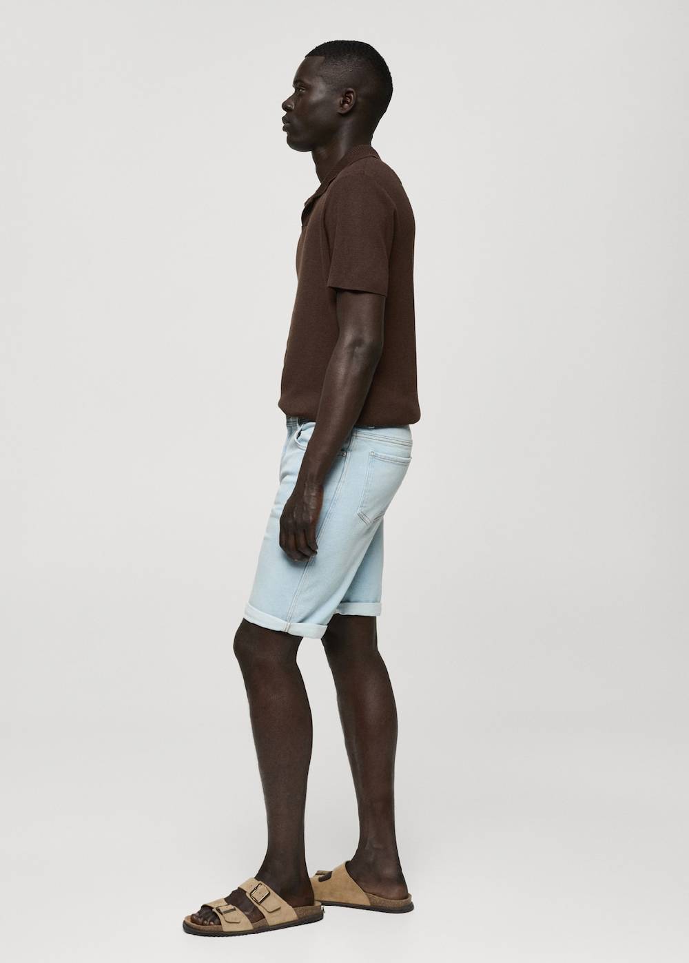 Mango Slim Fit-Jeans-Bermudashorts Preisnachlass