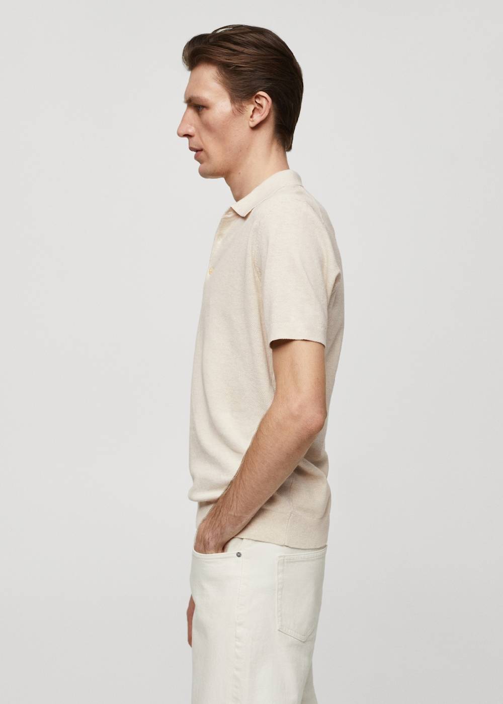 Mango Kurzärmliges Strick-Poloshirt Black Friday
