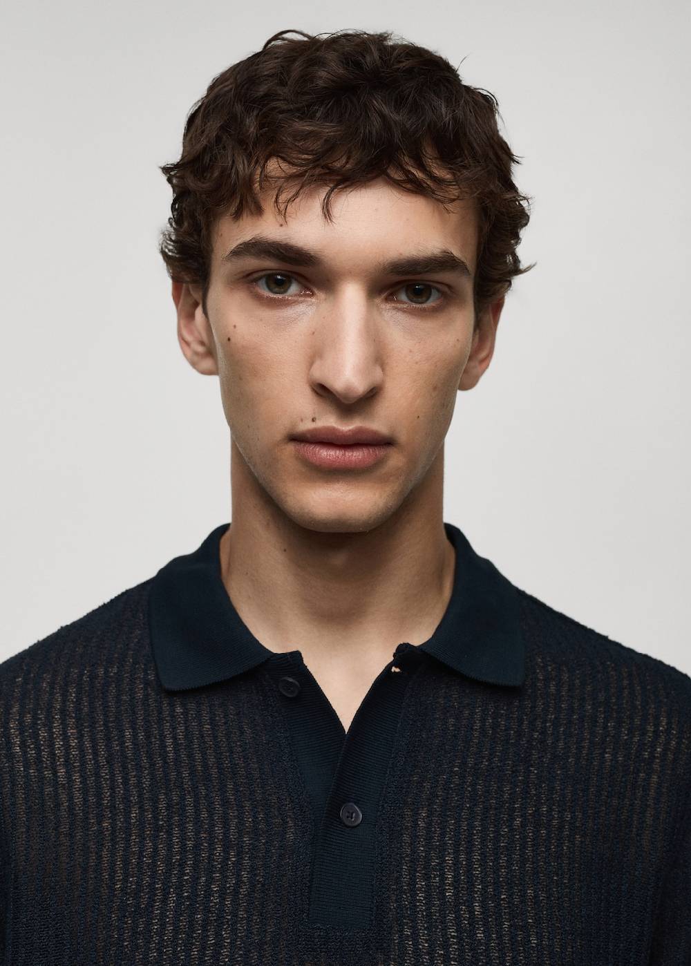 Mango Regular-Fit-Poloshirt mit Lochmuster Weihnachtsangebot