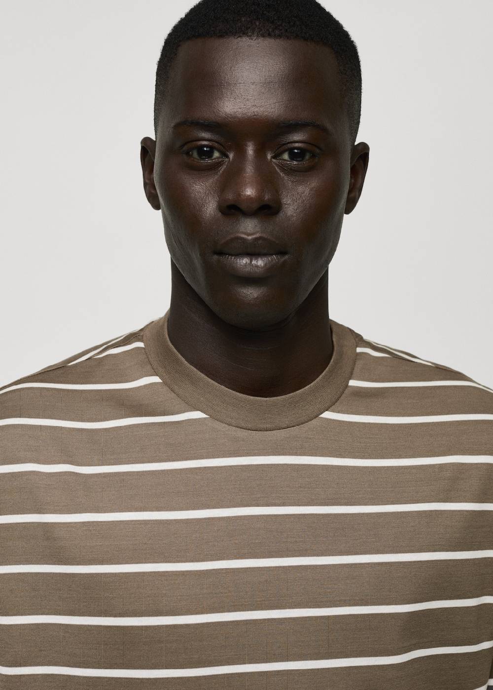 Mango Gestreiftes Baumwoll-Shirt Valentinstagsangebot