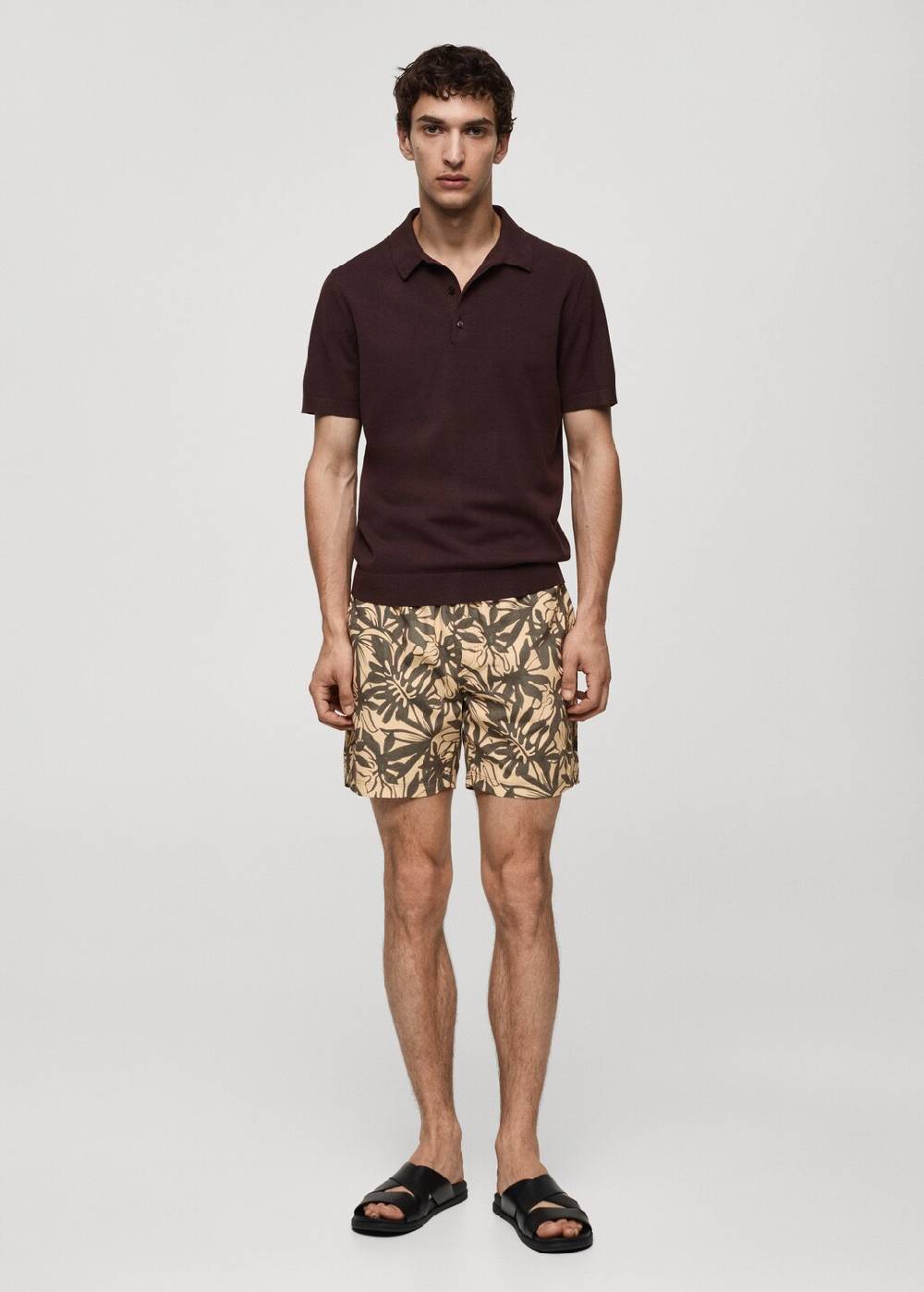 Mango Badeshorts mit floralem Dessin Top Angebot