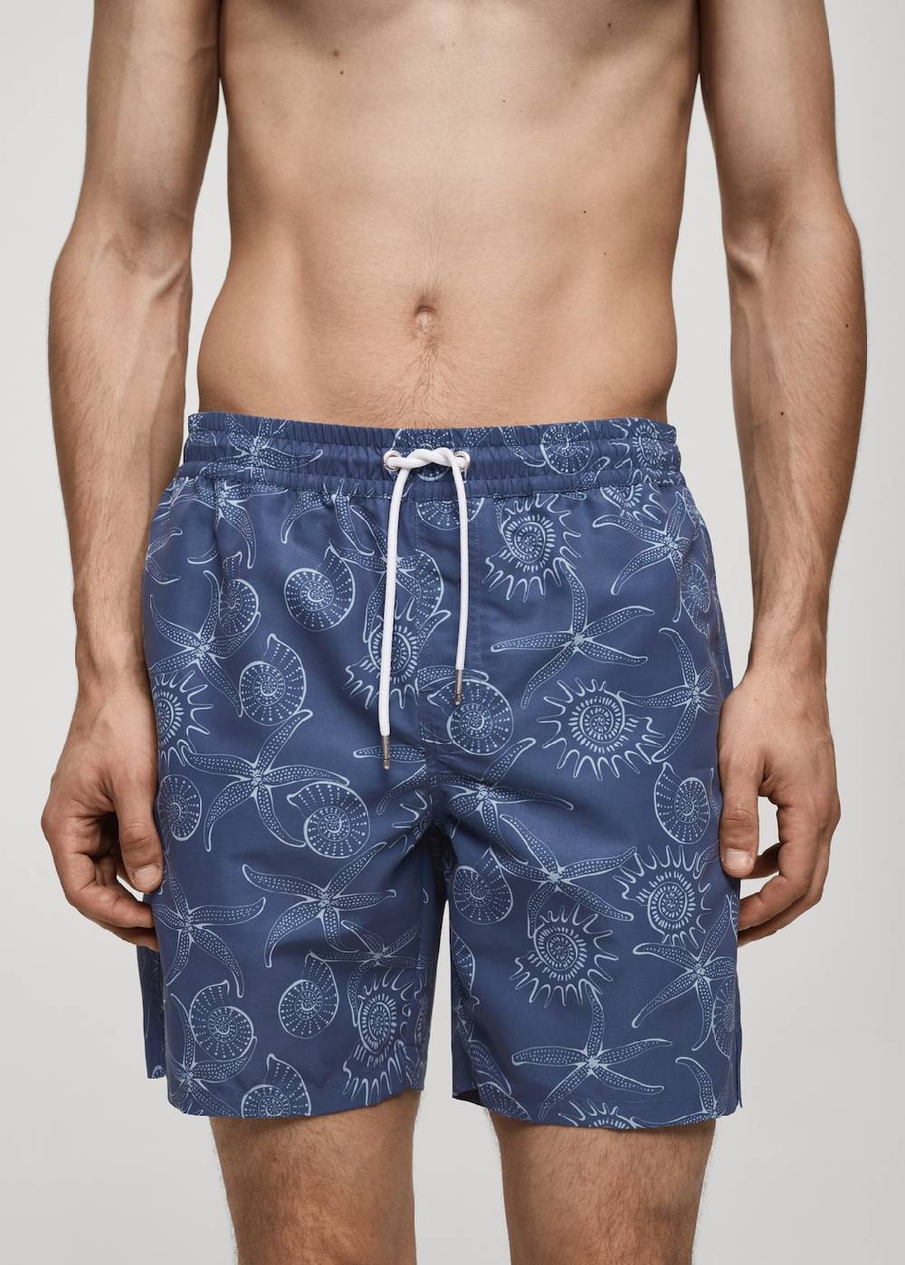 Mango Badeanzug mit maritimen Muster Neueste Mode