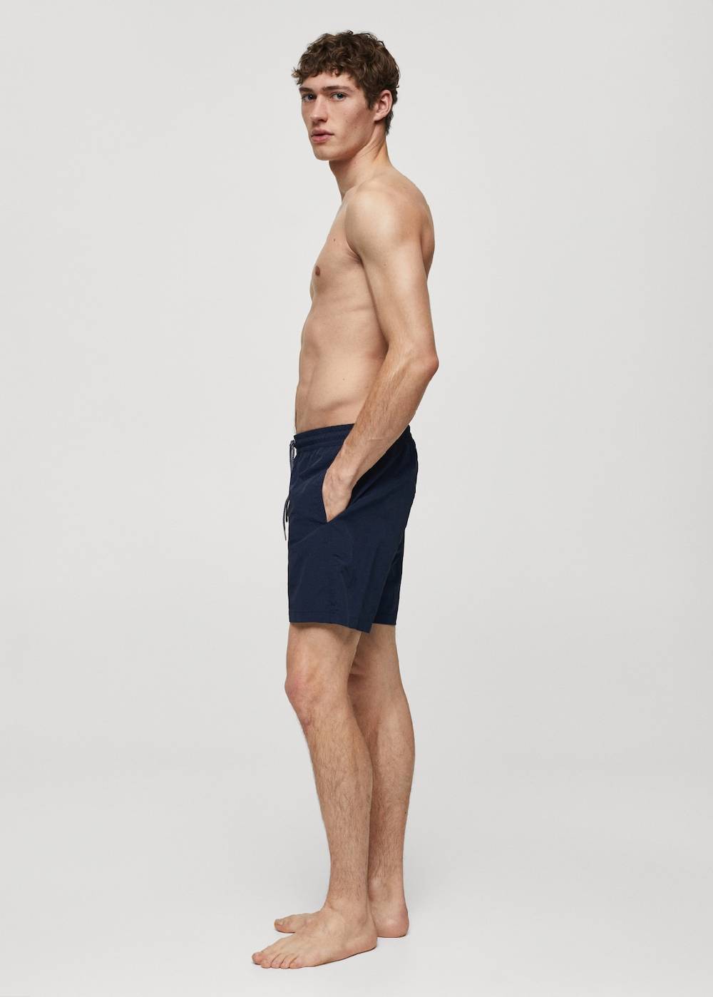 Mango Basic-Badeshorts mit Kordelzug Große Rabatte