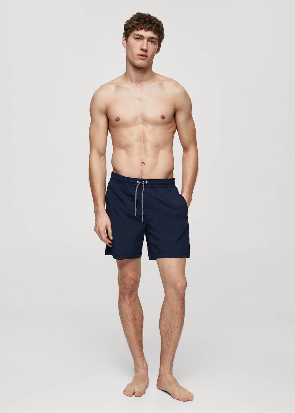 Mango Basic-Badeshorts mit Kordelzug Große Rabatte