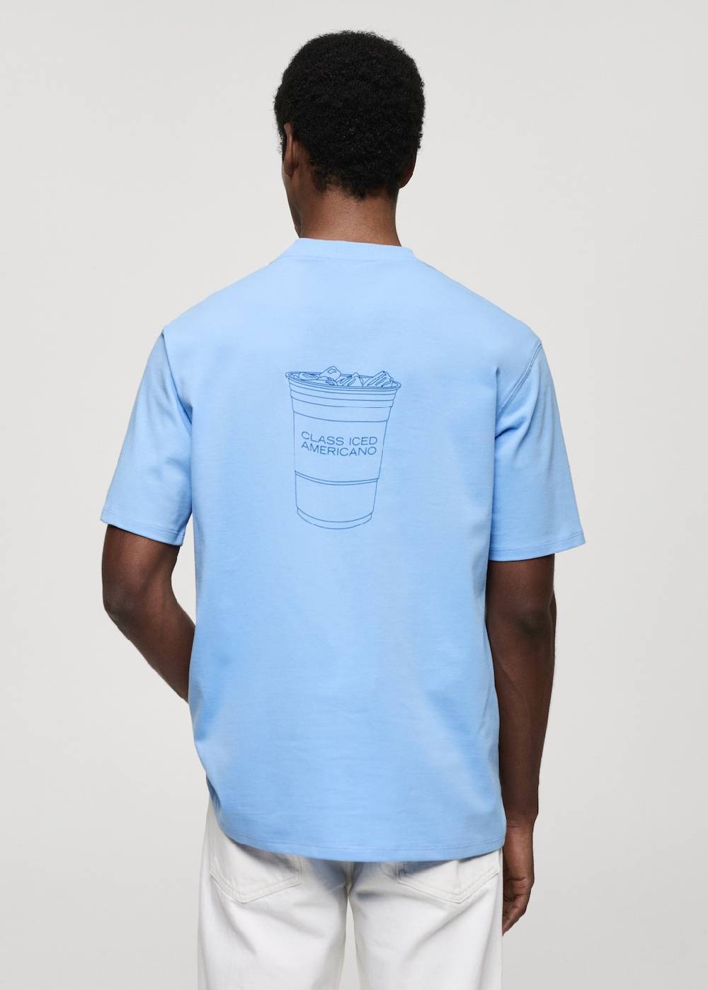Mango Gemustertes T-Shirt aus 100 % Baumwolle Kauf eins, bekomm eins gratis