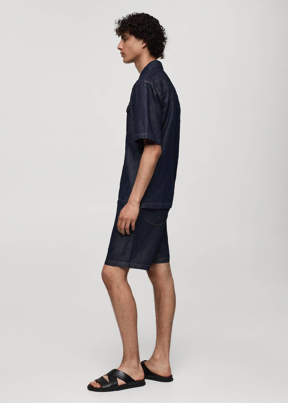 Mango Bermudashorts aus 100 % Baumwolle mit Denim-Effekt Riesige Ersparnisse