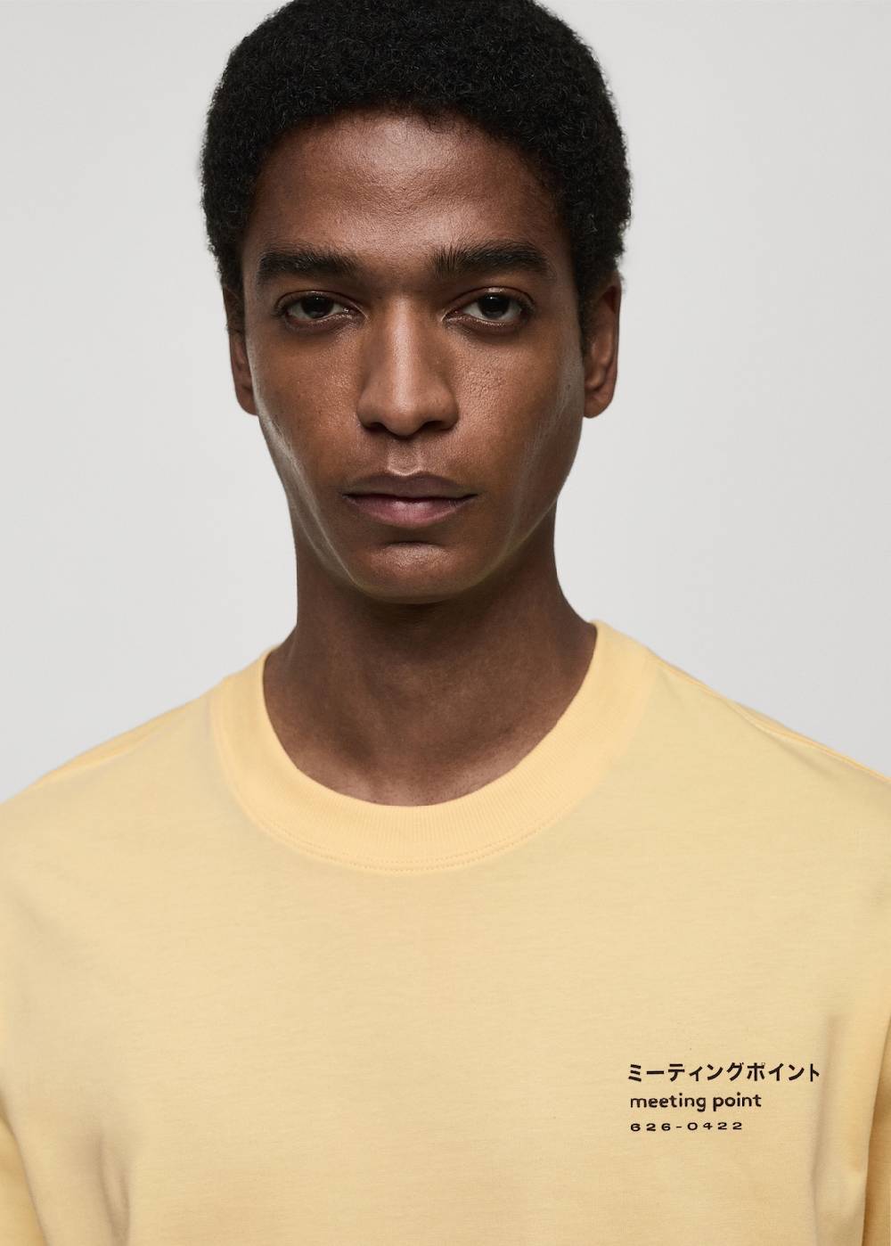 Mango Bedrucktes Baumwoll-T-Shirt Super Sparpreis