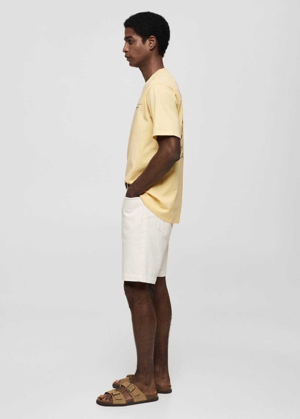 Mango Bedrucktes Baumwoll-T-Shirt Super Sparpreis
