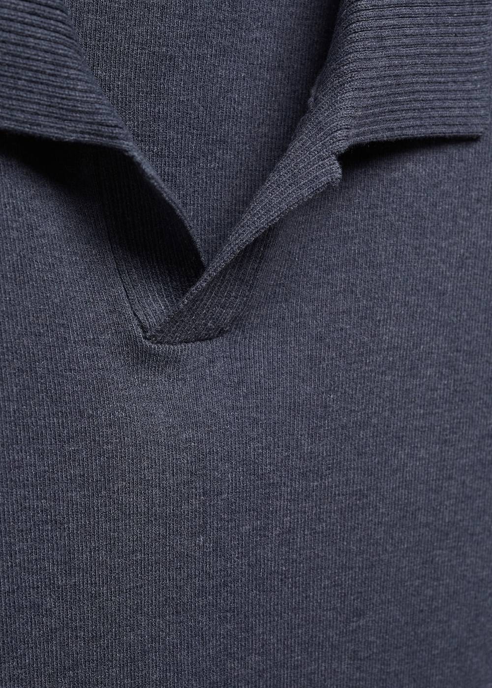 Mango Feinstrick-Poloshirt aus Baumwolle Begrenzte Freigabe