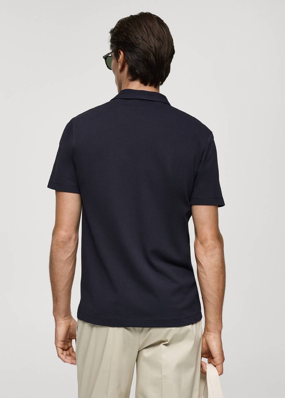 Mango Strukturiertes Slim-Fit-Poloshirt aus Baumwoll-Piqué Zeitbegrenzte Promotion